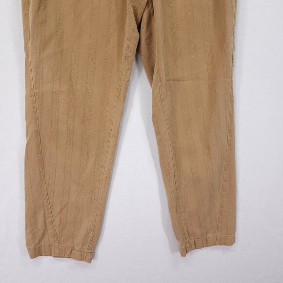 By Anthropologie Pleated Straight Pants Size 28 Textured Trousers High Rise - Picture 11 of 14